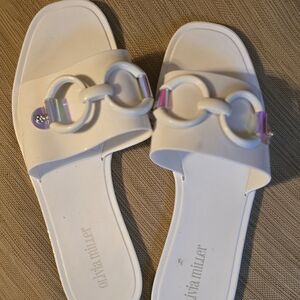 Olivia Miller White Sandals for Effortless Style